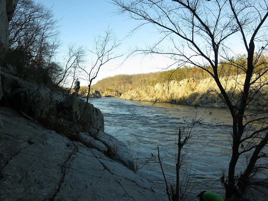 view upstream from Aid Box, Great Falls, VA