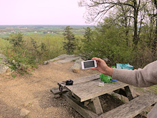 Antares launch not visible from Sugarloaf Mtn due to clouds, but we can watch it on the iPhone!