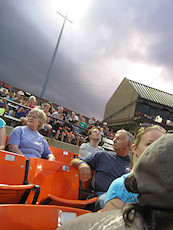 approaching storm we'd have to wait out for a few minutes