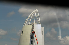 strange buidling/thing under construction near Port Caneveral