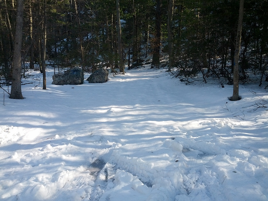 climber's parking lot - definitely not a good idea without 4wd