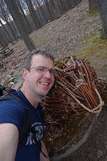 selfie with Ben Gazsi's Coopers' Rock turtle