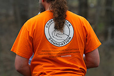 Adam sporting the Coopers Rock foundation t-shirt