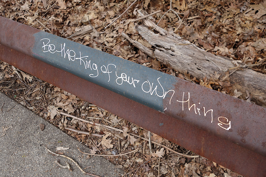 Be the King of your own thing (graffiti in Forest Park)