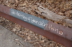 Be the King of your own thing (graffiti in Forest Park)