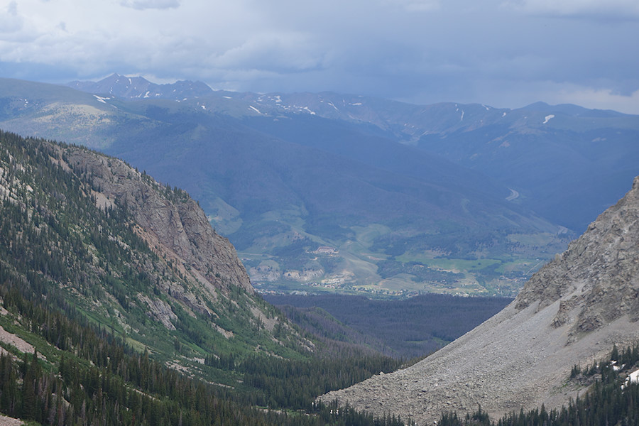 Silverthorne in the distance