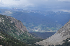 Silverthorne in the distance