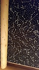 the bottom bunk bed I got had stars  above me