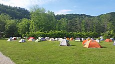 just a few tents at Miguel's