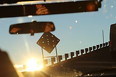 signs are perforated for wind mitigation