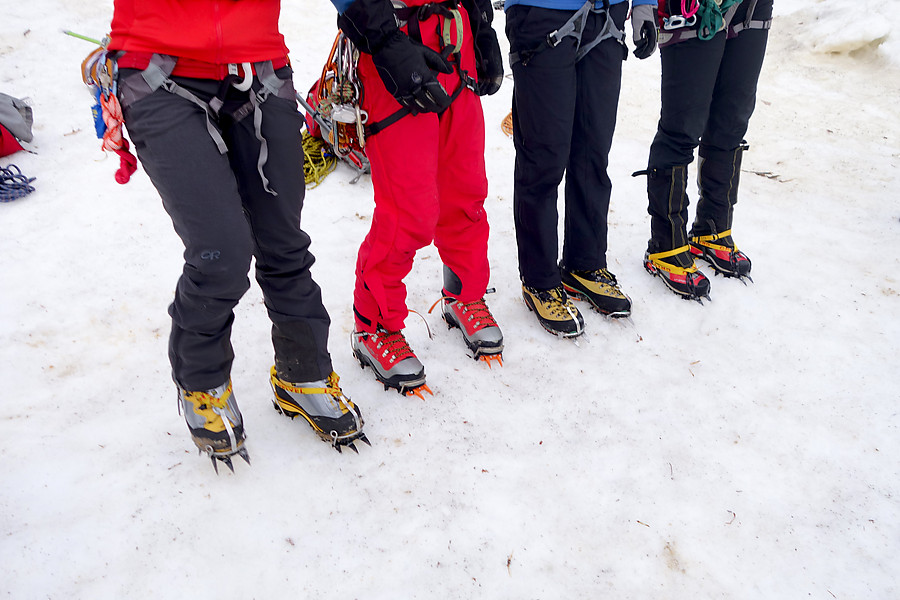 range of boots from heavy duty double plastics down to hiking boots