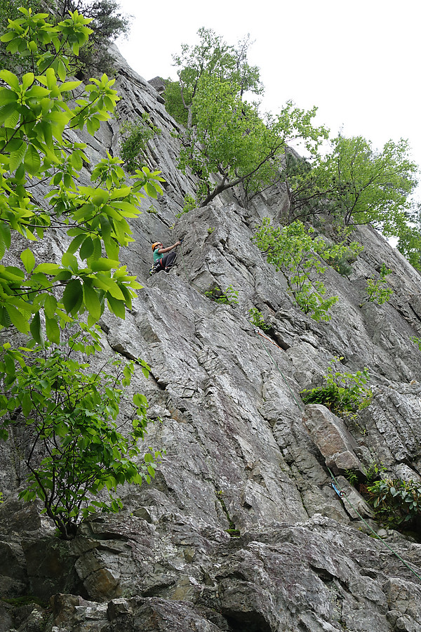 Trevor leading Old Man's route