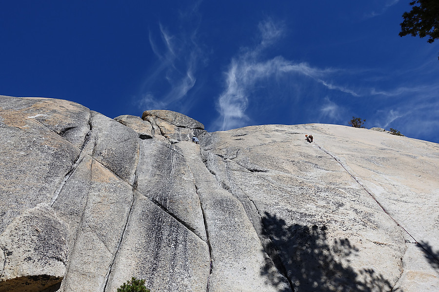 Australian about to enter the slab business of the harder climb to the right