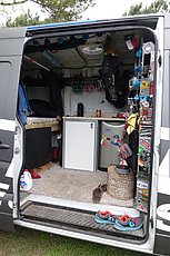 Bike Jesus' van setup