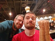 churro selfie