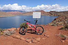 Quail Creek Reservoir Overlook and the Pivot Firebird