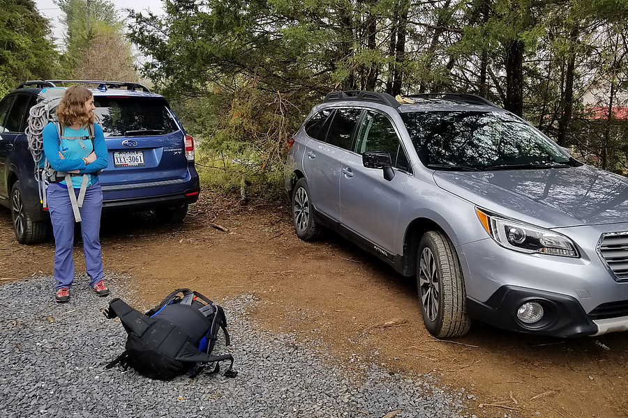 how many subarus can we pack in to this lot