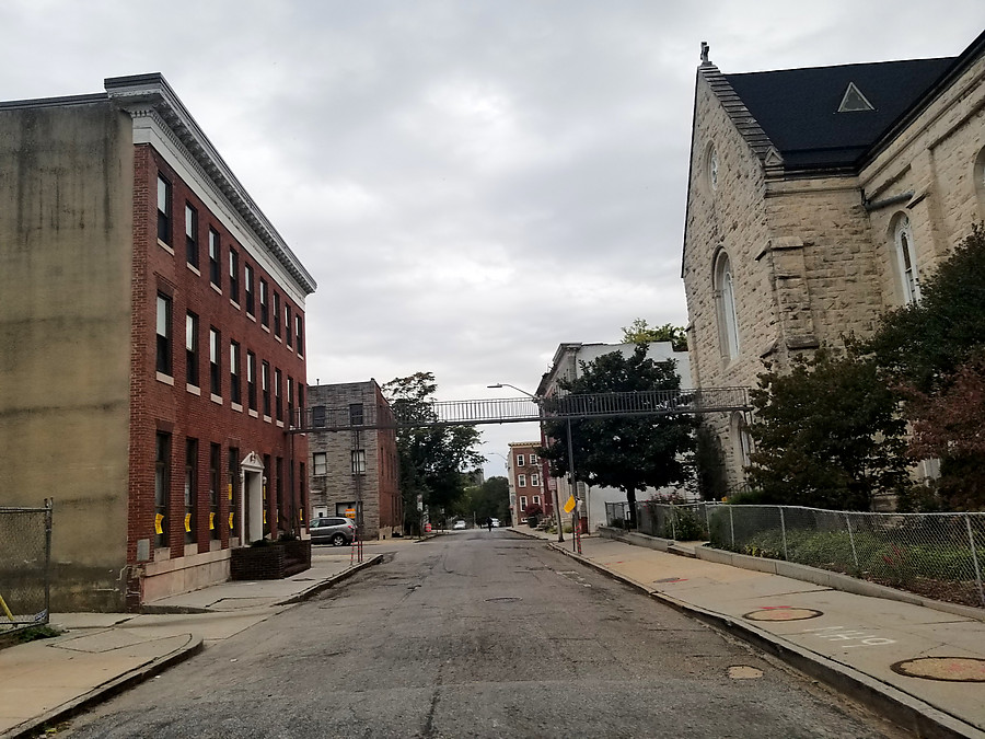 strange condemmed walkway to nowhere