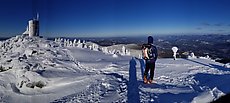 top of Whiteface Mountain w/ Dave