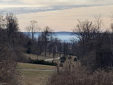 fog and antennas at the Frederick Watershed