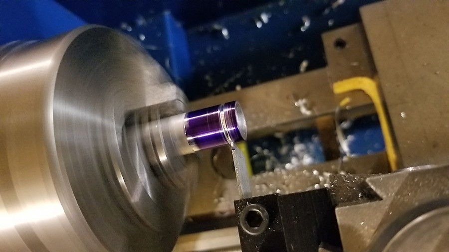 turning 3mm spacers on the mini-lathe to replace ones I lost