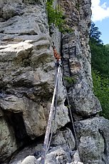 second belay on Skyline Traverse