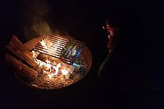 roasting/charring sweet potatoes