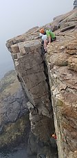 climbers on Otter Cliffs