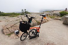 summit of Cadillac before the fog cleared