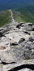 lots of rock hopping on the way down