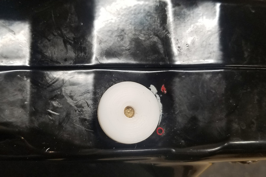 quick improvised delrin knob for my coleman stove to replace one I lost