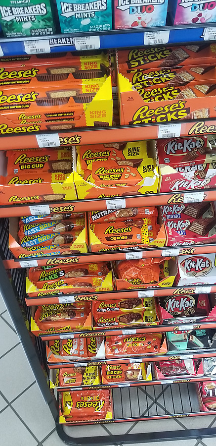 the candy selection near Hershey PA is unsurprisingly vast