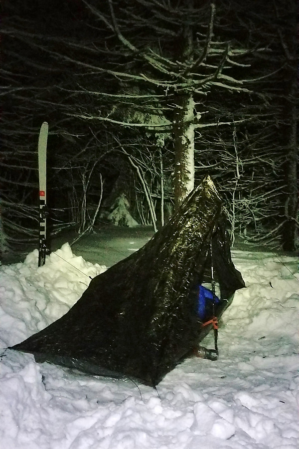 tent site shoveled out