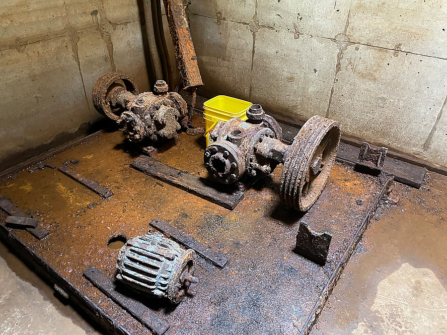 elevator pump from the old Nike missile silo