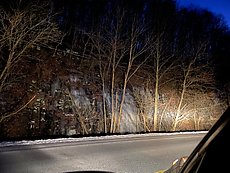 Holtwood roadside ice, south side of river