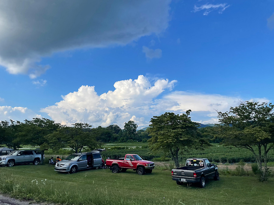 lining up for fireworks