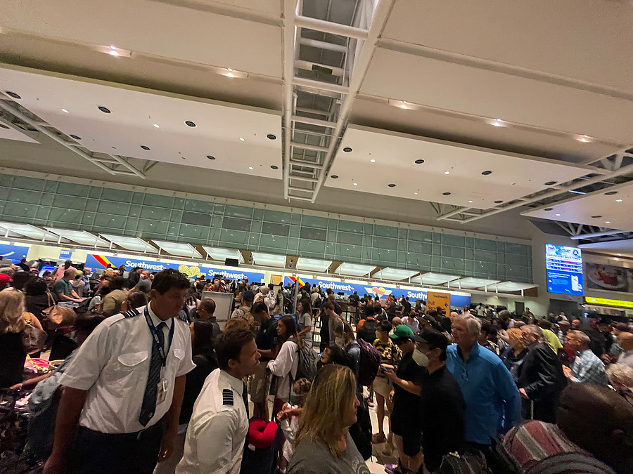 madness at BWI caused by a security issue