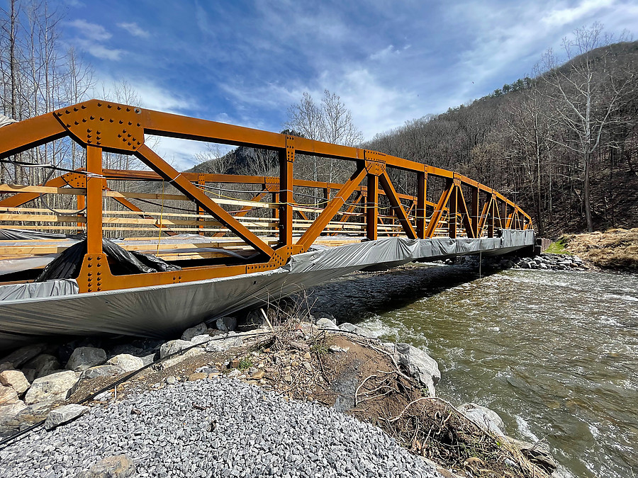 It looks to me like they didn't build this bridge high enough but it looks pretty strong.