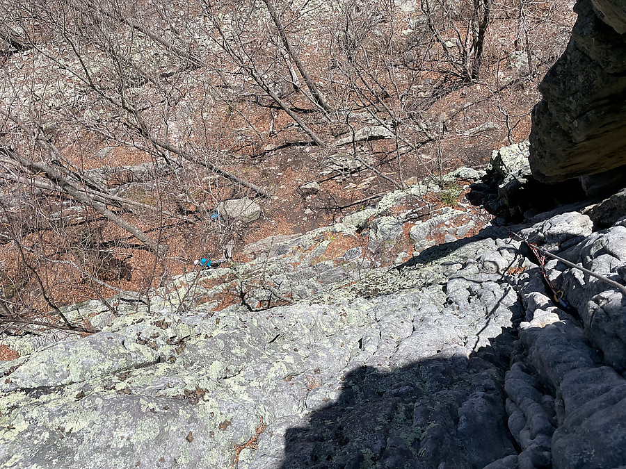 looking down p1 Skyline Traverse