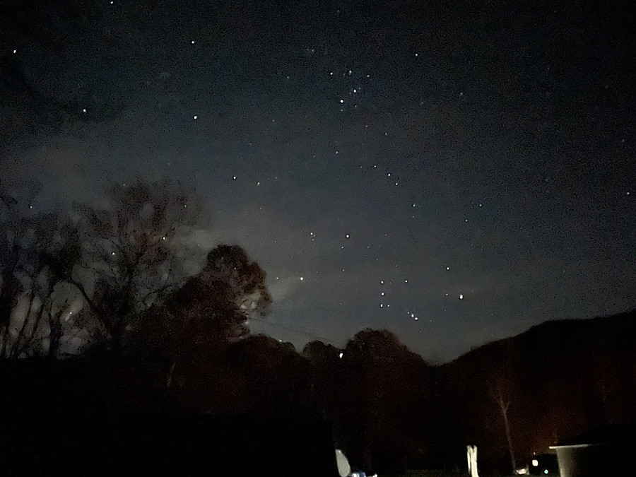 good stars, bad phone photo