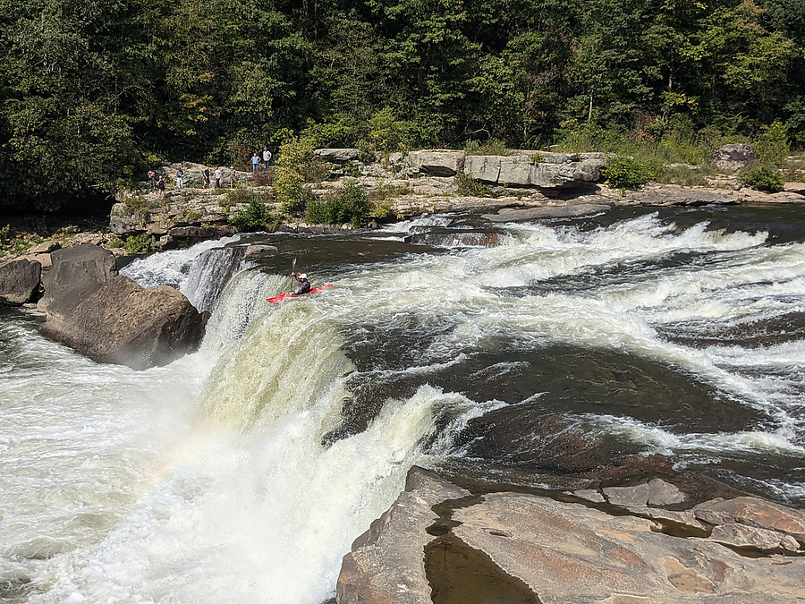 Virginia Darpiyem photo of me running Ohiopyle Falls